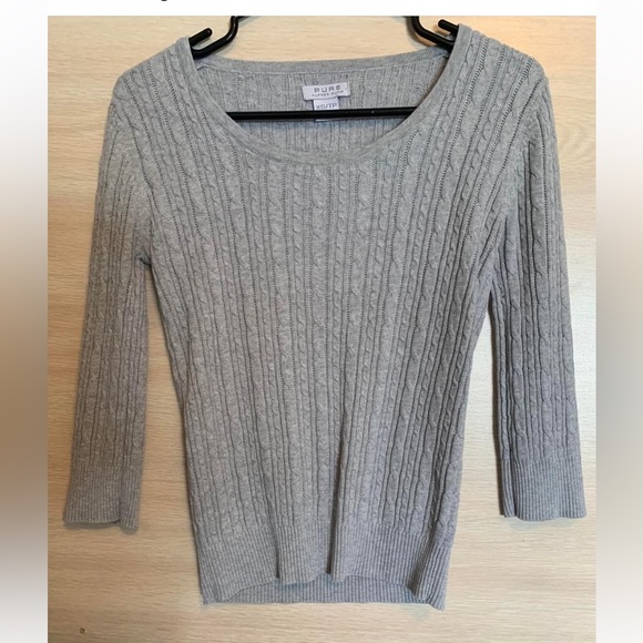 Alfred Sung sweater size XS grey knit - Picture 1 of 1
